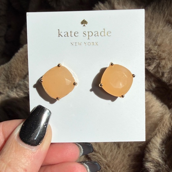 kate spade Jewelry - Kate Spade Blush Gem Stud Earrings NWT